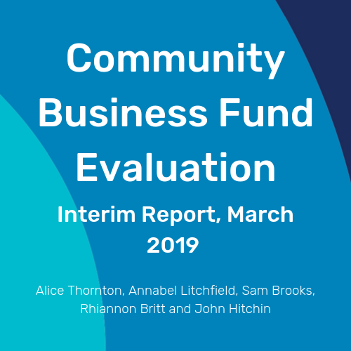 Community Business Fund Evaluation Cover