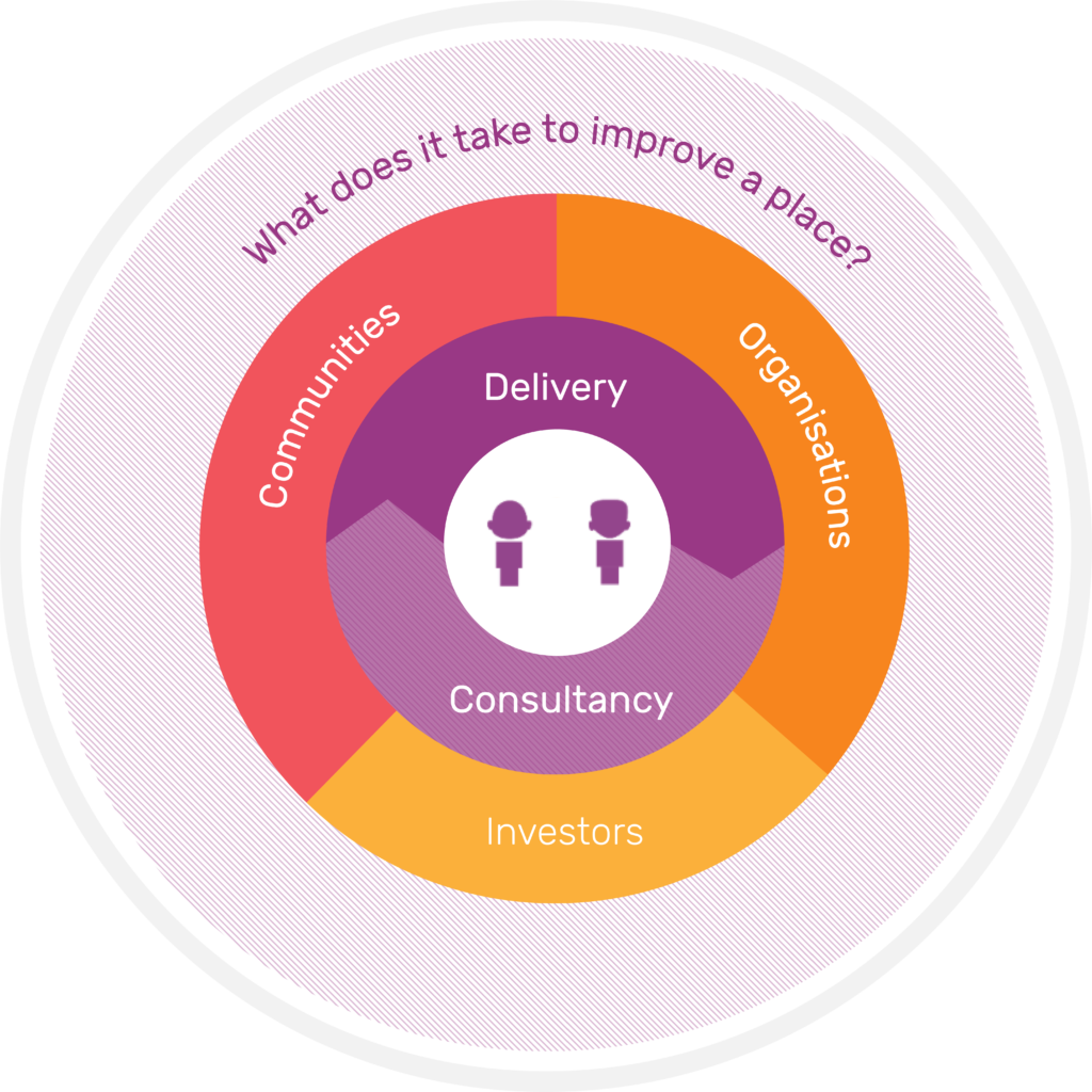 What does it take to improve a place - Renaisi business model graphic
