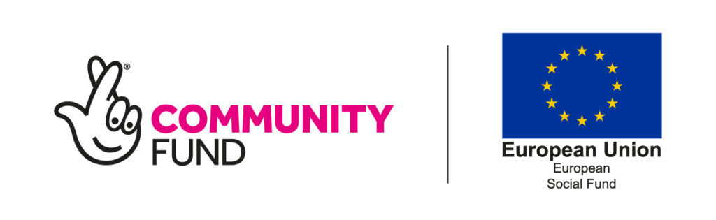National Community Lottery and ESF logos
