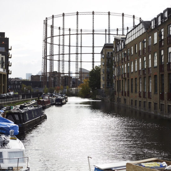 hackney canal and gas works