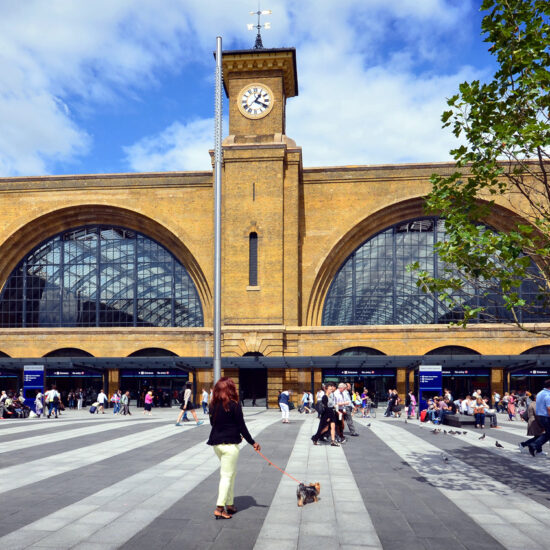 Outside of Kings Cross station
