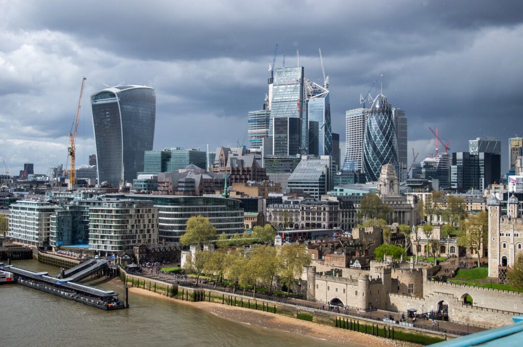 City of London as seen from Tower Bridge