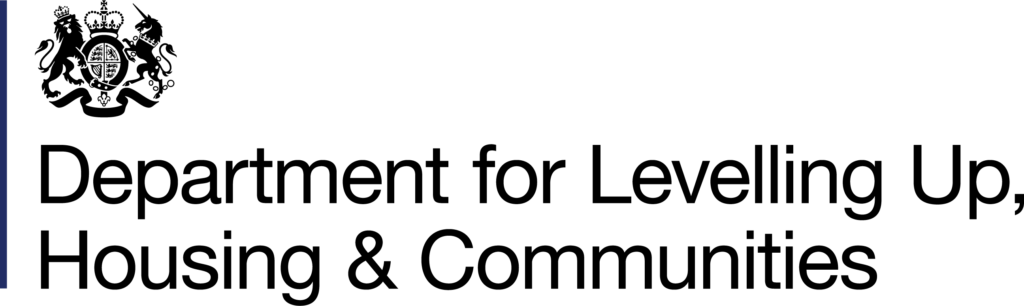 Dept for Levelling Up Housing & Communities logo